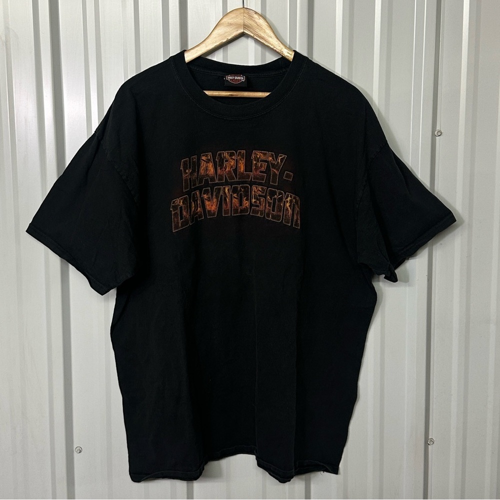 Vintage Harley Davidson Short Sleeve Crew Neck Graphic Tee Men 2 XLarge Biker - Picture 7 of 7